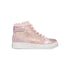 Sneakers alte rosa con dettagli glitterati 10 Baci, Scarpe Bambini, SKU k232000230, Immagine 0